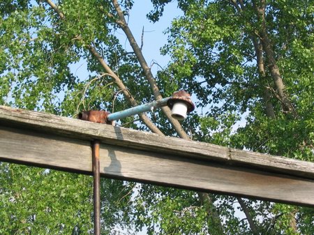 Commerce Drive-In Theatre - Fence Light